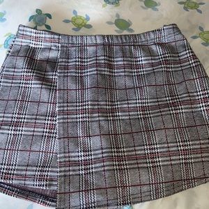 Plaid skort